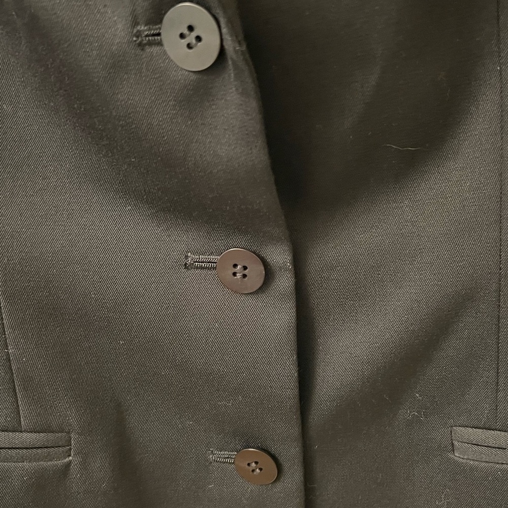 Classiques Entier Wool Three Button Blazer In Bla… - image 5